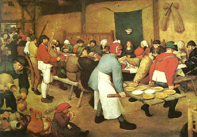 Pieter Bruegel bondbrollopet oil painting image